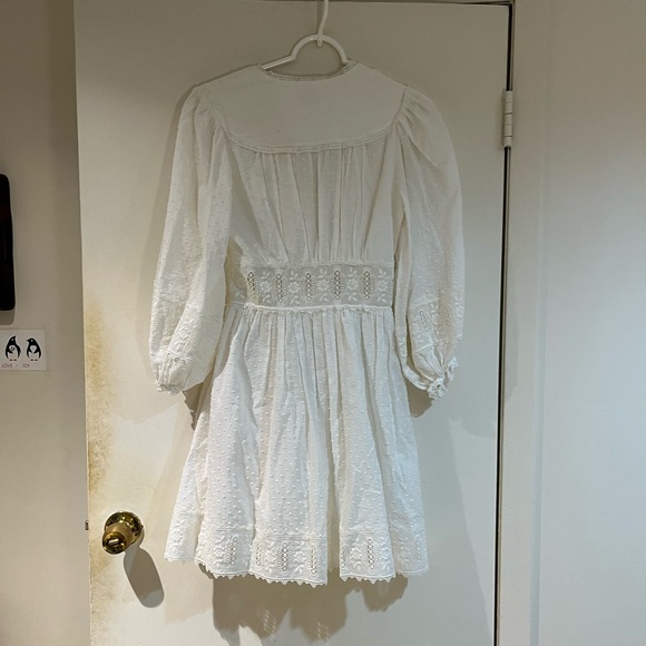 Zimmermann Floral Lace Dotted Mini Dress. - Picture 8 of 10